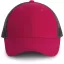 KP158 hálós baseball sapka hat paneles, poliészter K-UP, Fuchsia/Dark Grey-U
