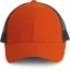 KP158 hálós baseball sapka hat paneles, poliészter K-UP, Spicy Orange/Dark Grey-U