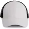 KP158 hálós baseball sapka hat paneles, poliészter K-UP, White/Black-U