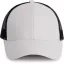 KP158 hálós baseball sapka hat paneles, poliészter K-UP, White/Black-U