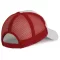 KP158 hálós baseball sapka hat paneles, poliészter K-UP, White/Red-U