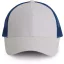 KP158 hálós baseball sapka hat paneles, poliészter K-UP, White/Royal Blue-U