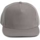 KP159 magas profilú 5 paneles baseball sapka K-UP, Light Grey/Light Grey-U