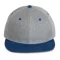 KP166 hip-hop stílusú snapback 6 paneles baseball sapka K-UP, Light Grey Heather/Royal Blue-U