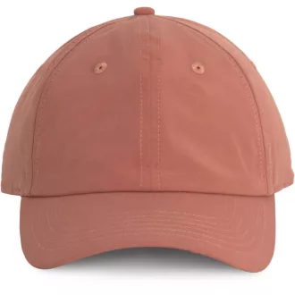   KP168 tépőzáras 6 paneles pamut-poliészter baseball sapka K-UP, Praline Rose-U