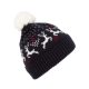 KP512 bojtos téli sapka K-UP, Night Navy/Natural-U