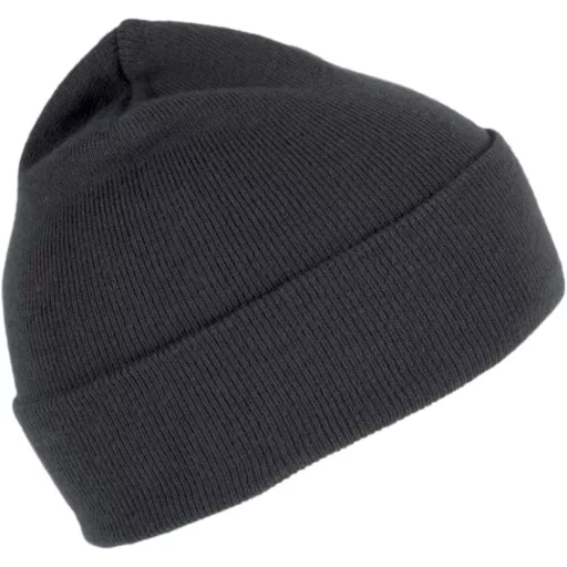 KP533 extra puha sapka felhajtható szegéllyel  K-UP, Dark Grey-U
