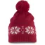 KP540 bélelt norvégmintás sapka, K-UP, Cherry Red-U