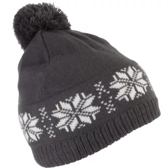 KP540 bélelt norvégmintás sapka, K-UP, Steel Grey-U