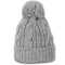 KP550 csavartmintás kötött sapka K-UP, Alloy Grey Heather-U