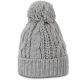 KP550 csavartmintás kötött sapka K-UP, Alloy Grey Heather-U