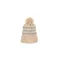 KP556 csíkos kötött sapka K-UP, Light Sand Heather/Light Grey Heather-U