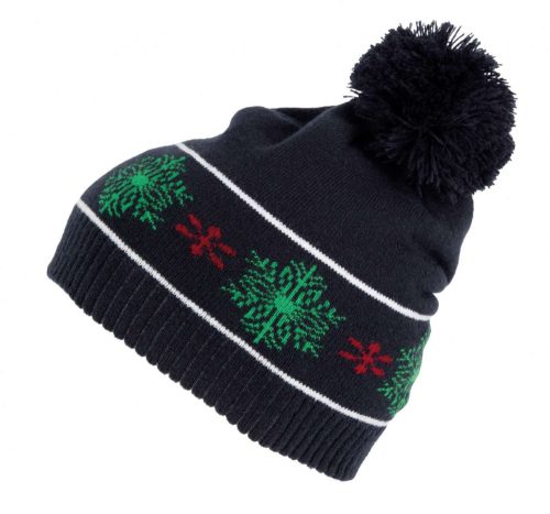 KP558 rugalmas mintás bojtos sapka K-UP, Night Navy-U