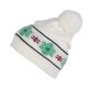KP558 rugalmas mintás bojtos sapka K-UP, Off White-U