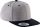 KP910 vastag 6 paneles baseballsapka, K-UP, Heather Grey/Black-U