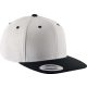 KP910 vastag 6 paneles baseballsapka, K-UP, White/Black-U