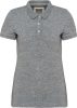 Női vitage hatású galléros piké póló, Kariban KV2207, Slub Grey Heather-XS
