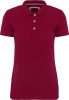 Női vitage hatású galléros piké póló, Kariban KV2207, Vintage Dark Red-XS
