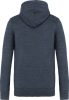 Férfi cipzáras kapucnis vastag pulóver, Kariban KV2306, Night Blue Heather-M