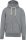 Férfi cipzáras kapucnis vastag pulóver, Kariban KV2306, Slub Grey Heather-S
