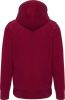 Férfi cipzáras kapucnis vastag pulóver, Kariban KV2306, Vintage Dark Red-L