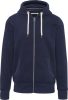 Férfi cipzáras kapucnis vastag pulóver, Kariban KV2306, Vintage Navy-3XL