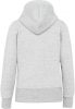 Női vastag cipzáras kapucnis pulóver, Kariban KV2307, Ash Heather-XL