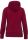 Női vastag cipzáras kapucnis pulóver, Kariban KV2307, Vintage Dark Red-XS