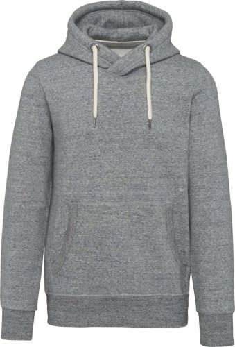 Férfi vastag kapucnis pulóver, Kariban KV2308, Slub Grey Heather-L