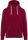 Férfi vastag kapucnis pulóver, Kariban KV2308, Vintage Dark Red-L