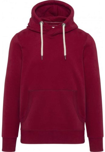 Férfi vastag kapucnis pulóver, Kariban KV2308, Vintage Dark Red-XS