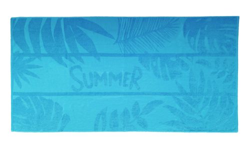 Olima OL3010 jacquard mintás strandtörölköző , Caribbean Blue-90X170