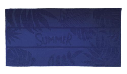 Olima OL3010 jacquard mintás strandtörölköző , Marine Blue-90X170