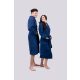 Olima OL3300 unisex pamut fürdőköntös , Marine Blue-M/L