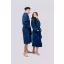 Olima OL3300 unisex pamut fürdőköntös , Marine Blue-XL/2XL
