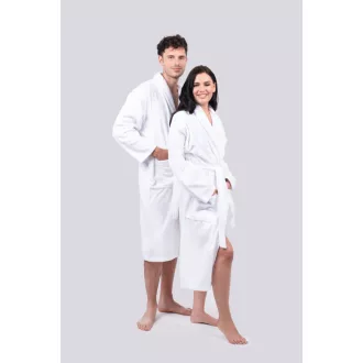 Olima OL3300 unisex pamut fürdőköntös , White-M/L