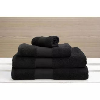 OL450 klasszikus pamut kéztörlő Olima, Black-30X50