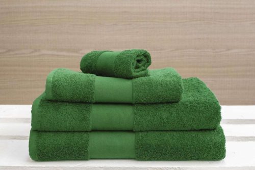 OL450 klasszikus pamut fürdőlepedő Olima, Kelly Green-100X150