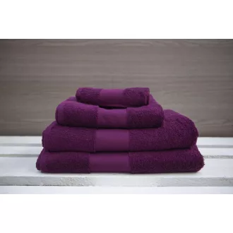 OL450 klasszikus pamut kéztörlő Olima, Plum-30X50