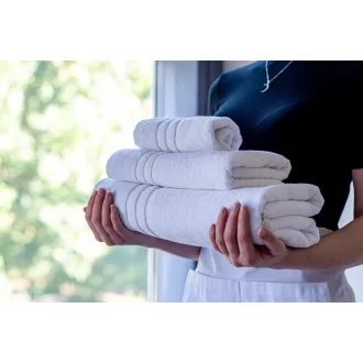   OLH500 magas minőségű szállodai kéztörlő Olima, White-30X50