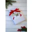 Olima karácsonyi törölköző Boldog Karácsonyi díszek hímzéssel OLXMAS03, White-45X70
