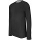 PA005 férfi hosszú ujjú sztreccs sportpóló Proact, Black-XL
