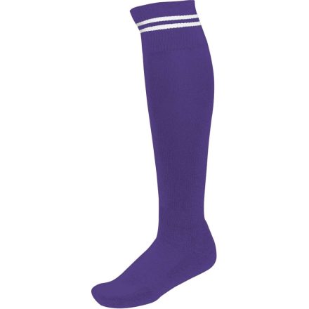 PA015 hosszú szárú csíkos sportzokni Proact, Sporty Purple/White-35/38