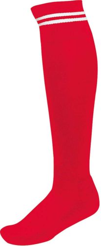 PA015 hosszú szárú csíkos sportzokni Proact, Sporty Red/White-27/30