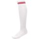 PA015 hosszú szárú csíkos sportzokni Proact, White/Sporty Red-27/30