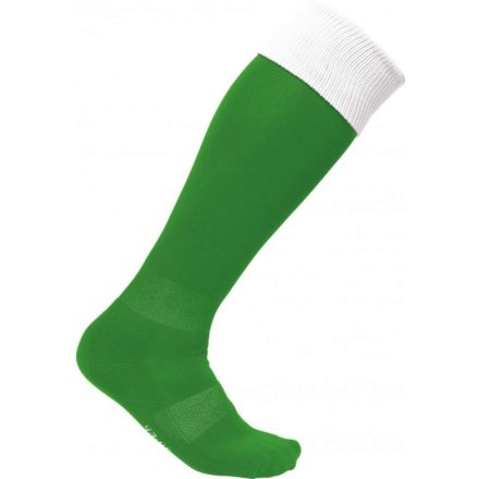 PA0300 hosszú szárú sportzokni kontrasztos színű felsö résszel Proact, Green/White-27/30