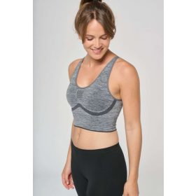   PA031 varrás nélküli állítható sport melltartó Proact, Storm Grey Melange-S/M