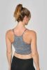PA031 varrás nélküli állítható sport melltartó Proact, Storm Grey Melange-S/M