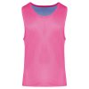 PA042 kifordítható, eltérő színű ujjatlan sportpóló Proact, Fluorescent  Pink/Sporty Sky Blue-S/M