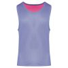 PA042 kifordítható, eltérő színű ujjatlan sportpóló Proact, Fluorescent  Pink/Sporty Sky Blue-S/M